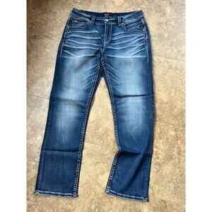Buckle Black Fit No 11 Straight Leg Stretch Denim Jeans, Men's size 38L
